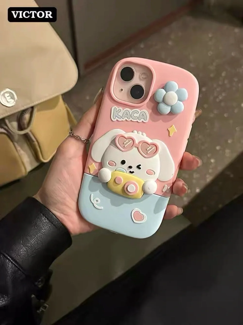 NWT Cute 3D Cartoon Puppy Silicone Case for iPhone 14 Pro